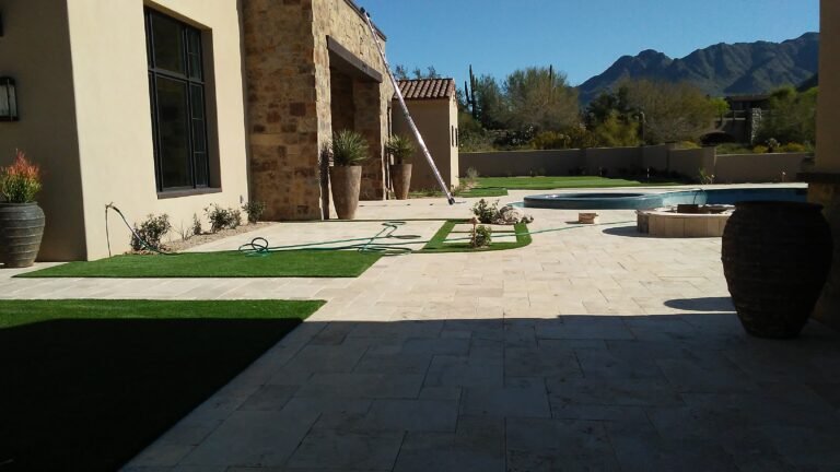 New Horizon Hardscaping Travertino Installation in Arizona (10)
