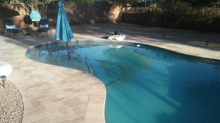 New Horizon Hardscaping Travertino Installation in Arizona (14)