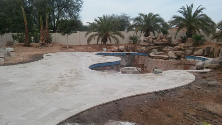 New Horizon Hardscaping Travertino Installation in Arizona (17)