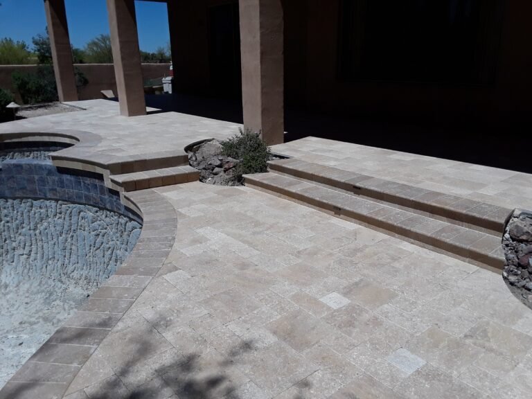 New Horizon Hardscaping Travertino Installation in Arizona (20)