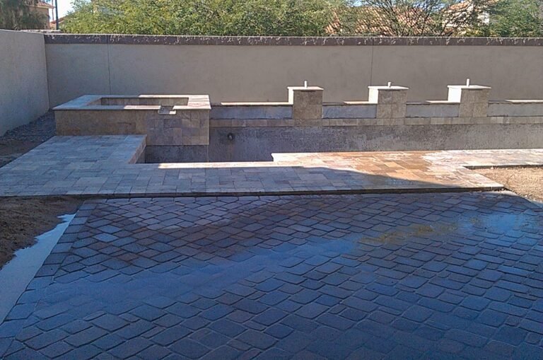 New Horizon Hardscaping Travertino Installation in Arizona (21)